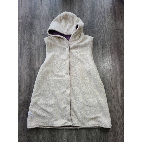 L.L. Bean Lambswool Purple Hooded Knit Vest Woman's XL - regular - Picture 7 of 7